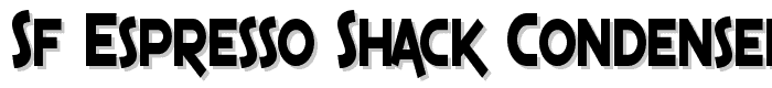 SF Espresso Shack Condensed Bold font